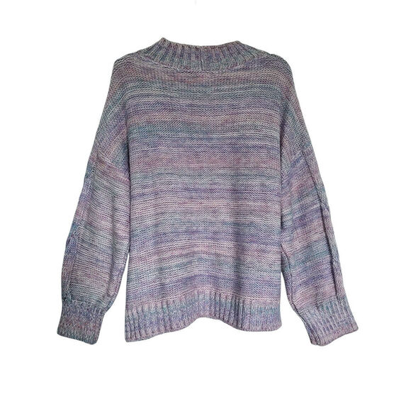 Anthropologie Maeve Rachel Textured Knit Sweater Size XL Lavender - Picture 6 of 8